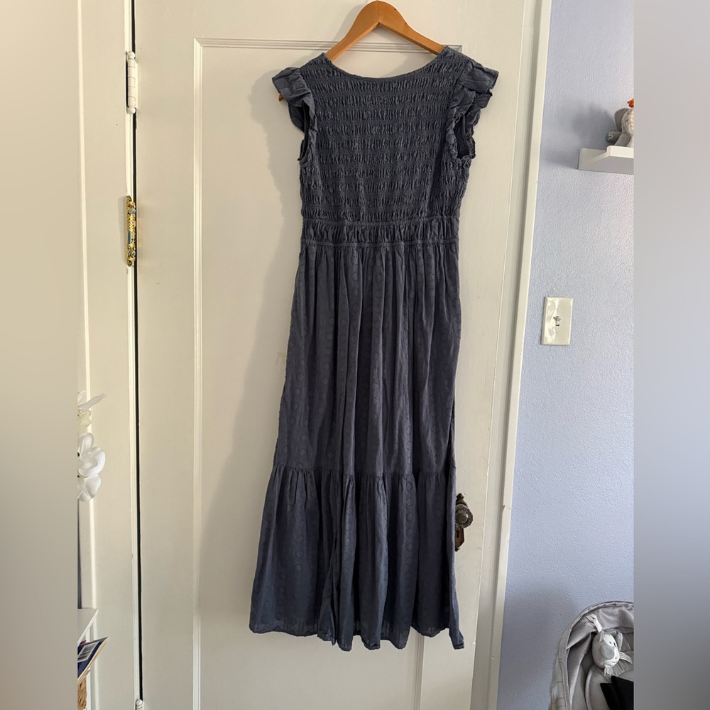Anthropologie Slate Blue Peregrine Dress Size Small - Picture 5 of 9